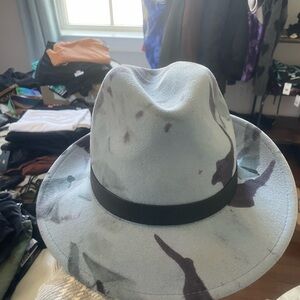 Camouflage Fedora Hat with Black Band